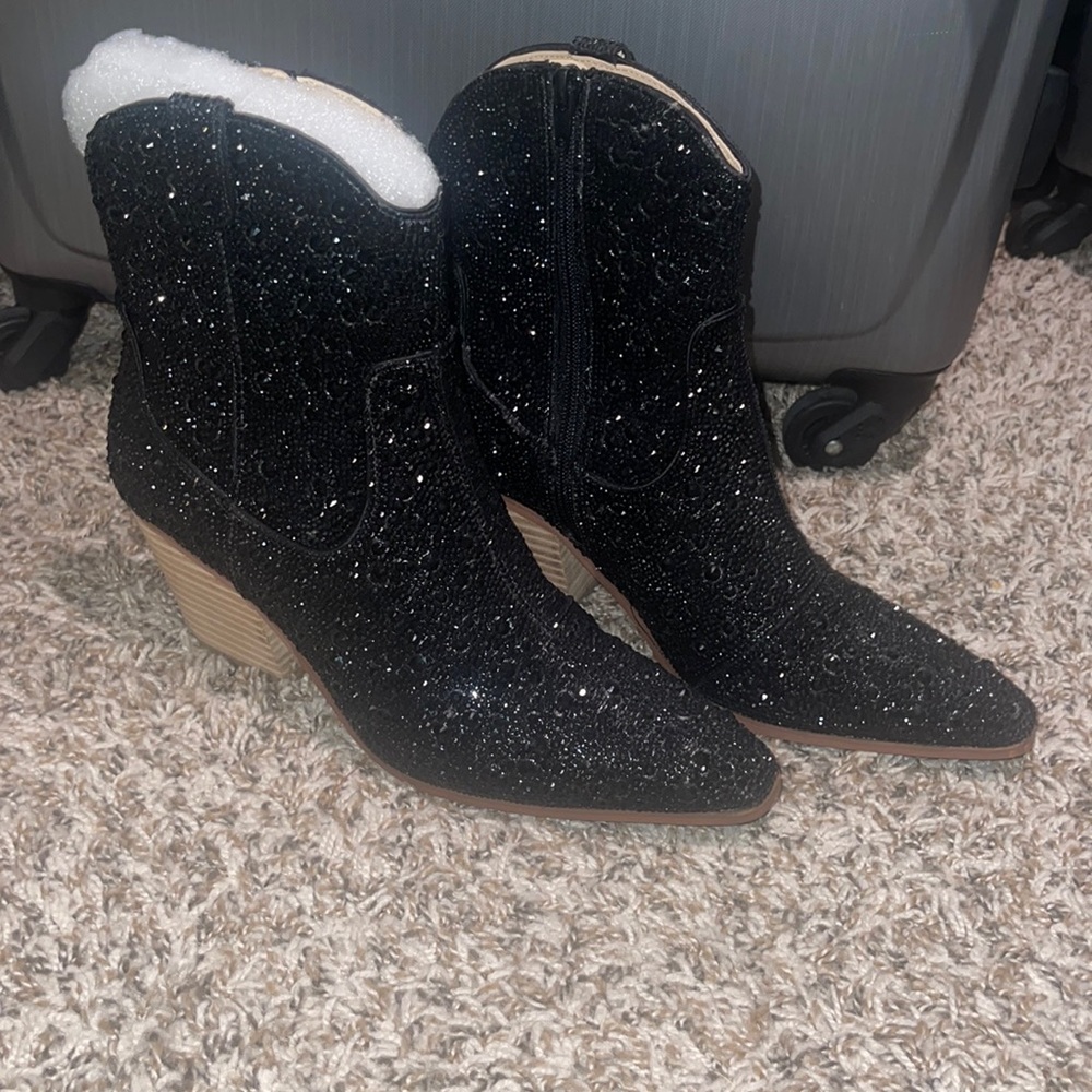 Betsey Johnson rhinestone boot